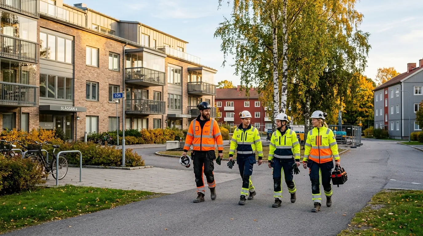 Möblerat personalboende för byggarbetare i Sverige – StayOnSite